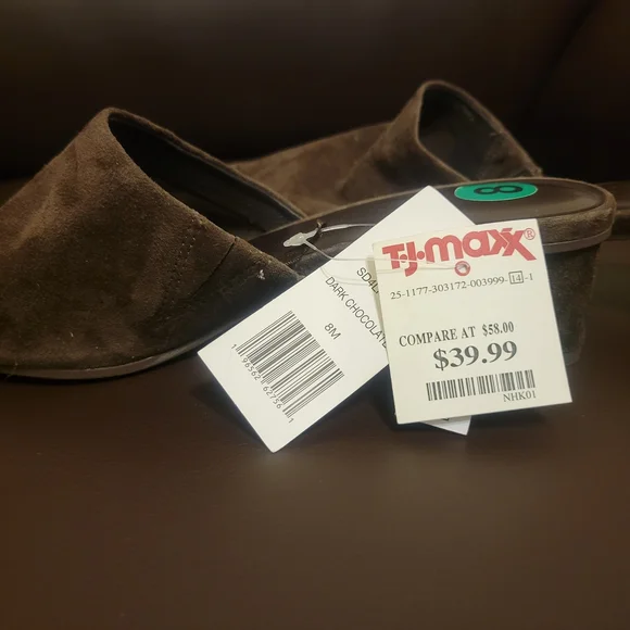 Brown Suede Women's Mules - Picture 3 of 4